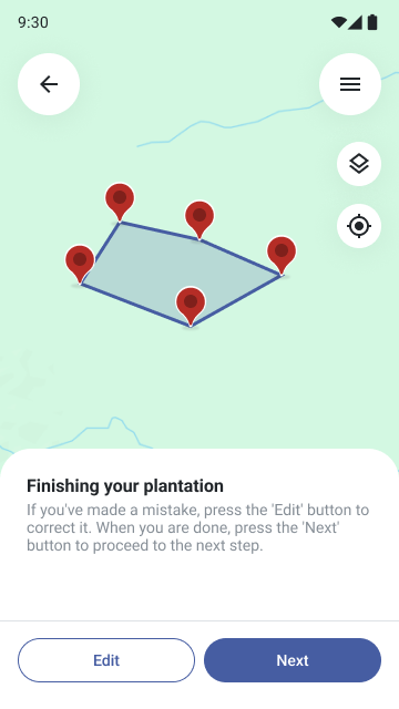 AgriTrace: finished plantation polygon