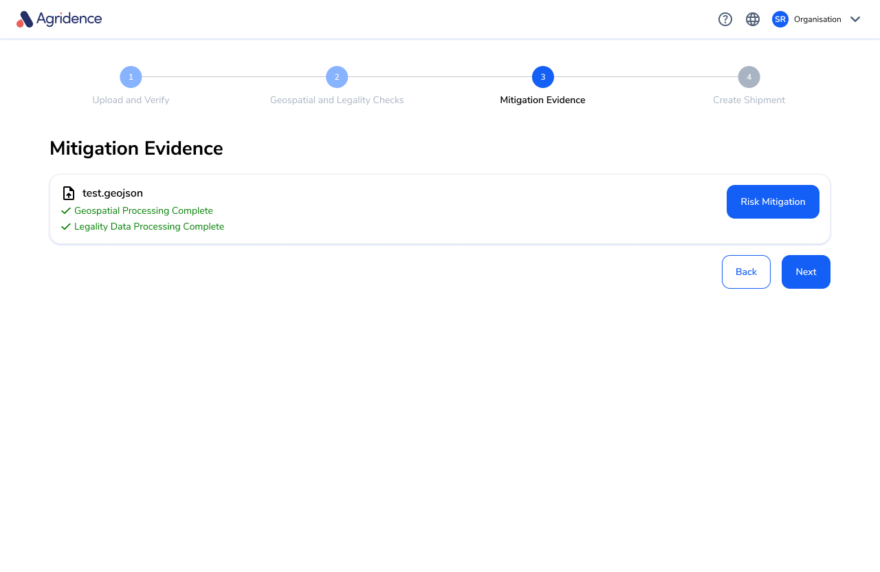 Step 3 - Mitigation Evidence